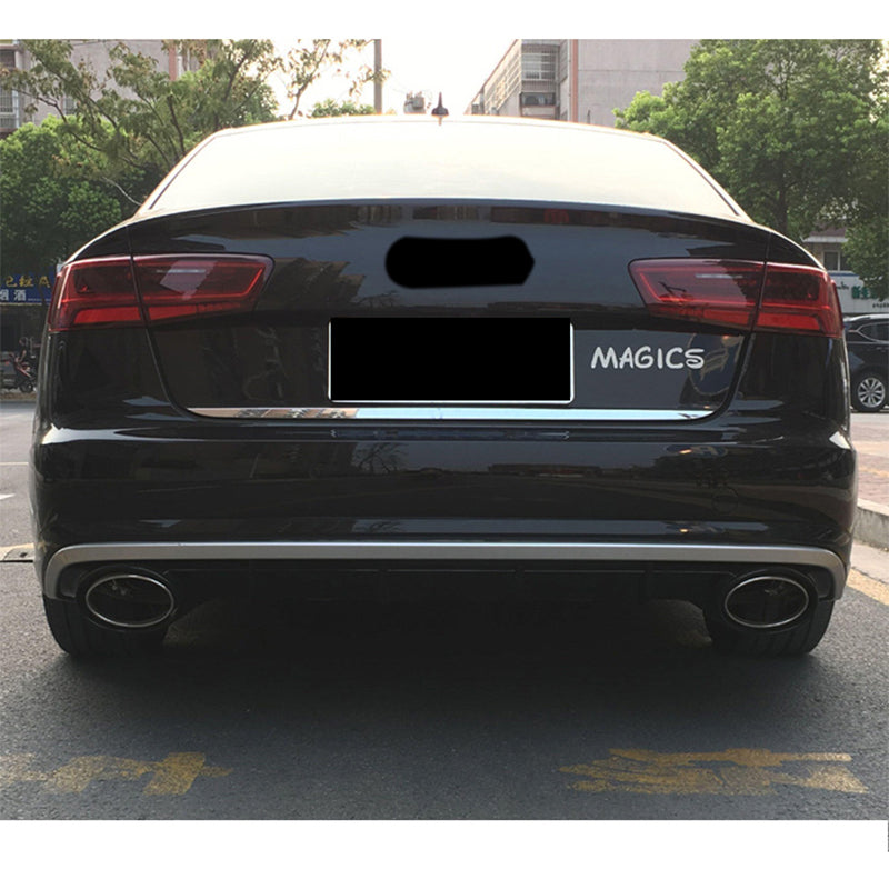 2016-2018 Audi RS6 S6 Style A6 Rear Diffuser With Tailpipe For Audi A6 S6 C7.5