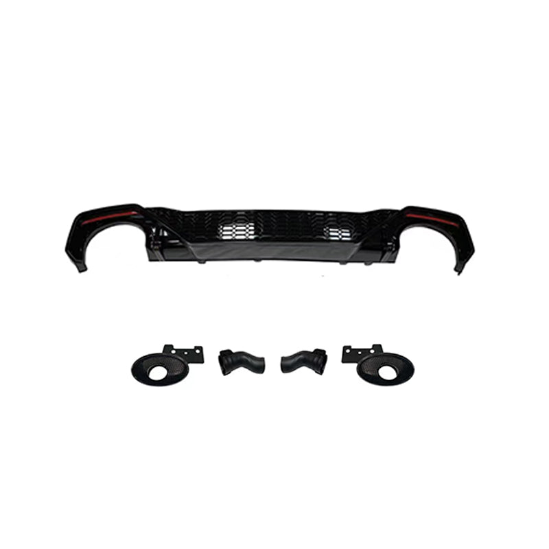 2019-2025 Audi RS7 S7 Style A7 Rear Diffuser With Tailpipe For Audi A7 S7 C8