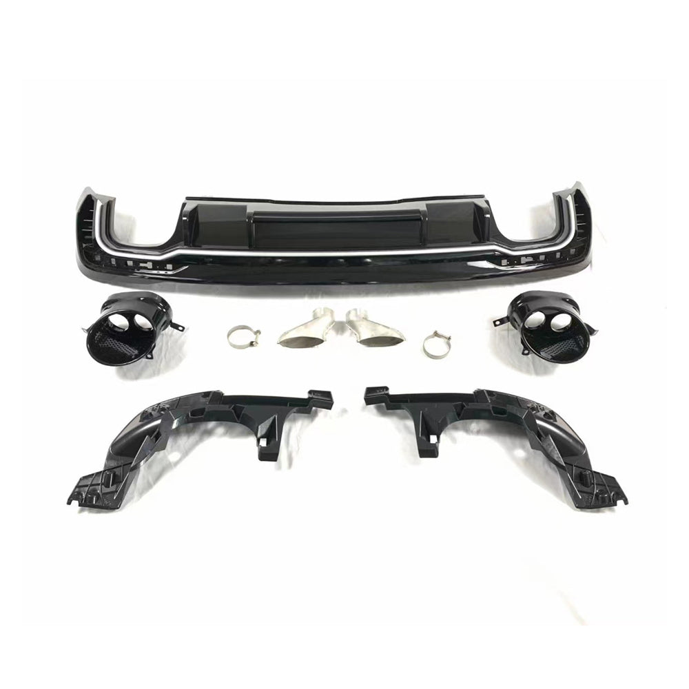 2020-2024 Audi RS4 Style A4 Diffuser With Large Dual Tailpipe For Audi A4 S4 B9.5