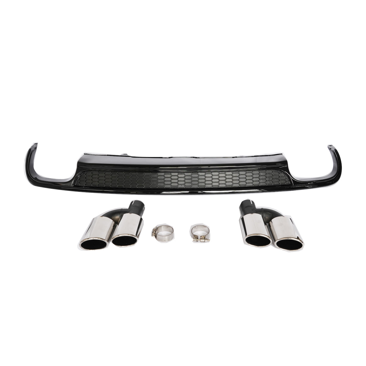 2012-2015 Audi A6 S6 Rear Diffuser With Tailpipe For Audi A6 S6 C7