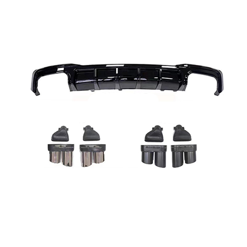 2019-2025 Audi RS7 S7 Style A7 Rear Diffuser With Tailpipe For Audi A7 S7 C8
