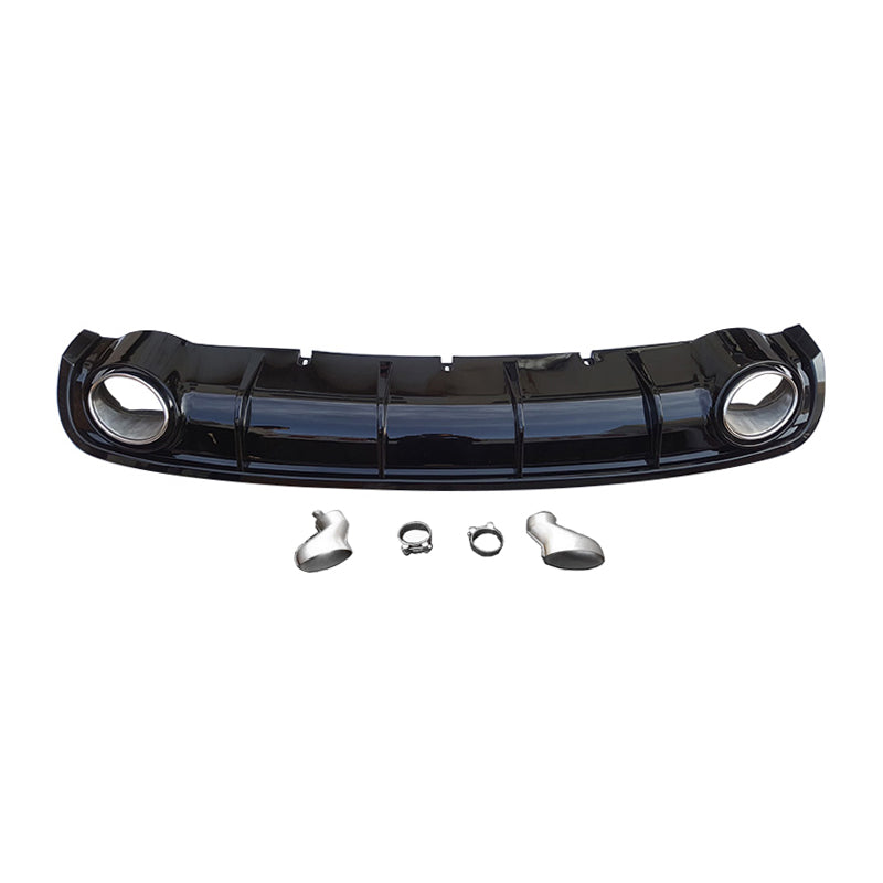 2012-2015 Audi RS6 Style Rear Diffuser With Tailpipe For Audi A6 S6 C7