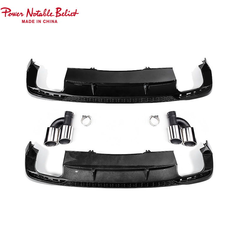 2020-2024 Audi S4 Style A4 Diffuser With Tailpipe For Audi A4 S4 B9.5
