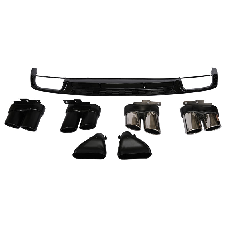 2019-2025 Audi RS6 S6 Style A6 Rear Diffuser With Tailpipe For Audi A6 S6 C8 C8.5