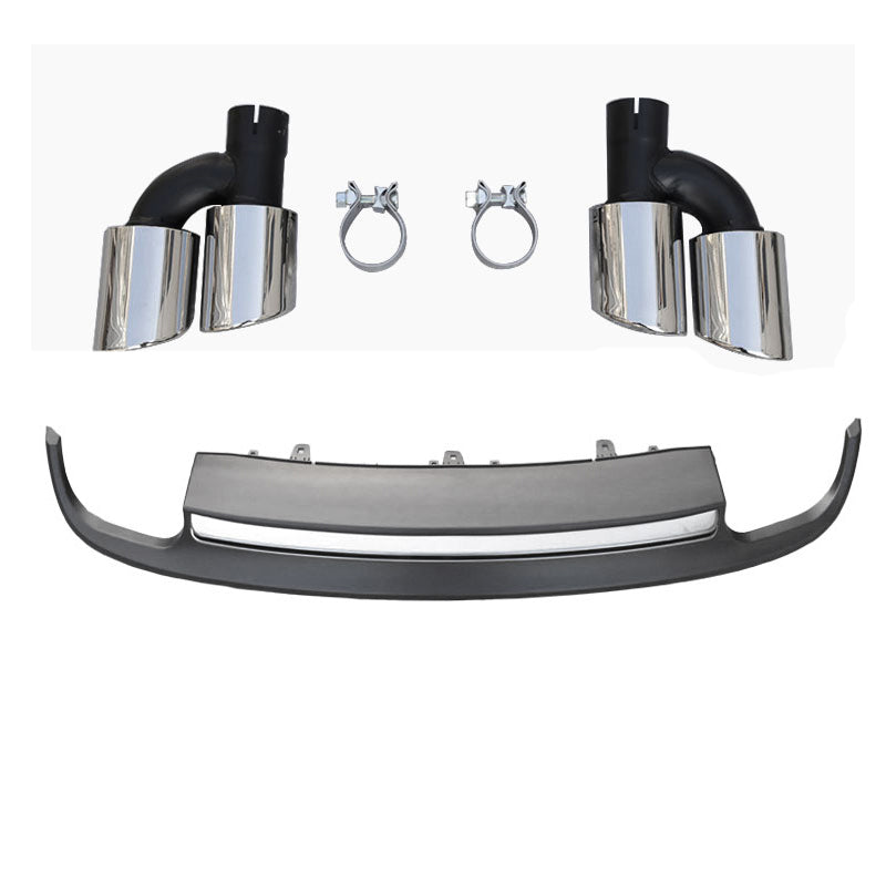 2009-2015 Audi RS7 S7 Style A7 Rear Diffuser With Tailpipe For Audi A7 C7 Non S Line