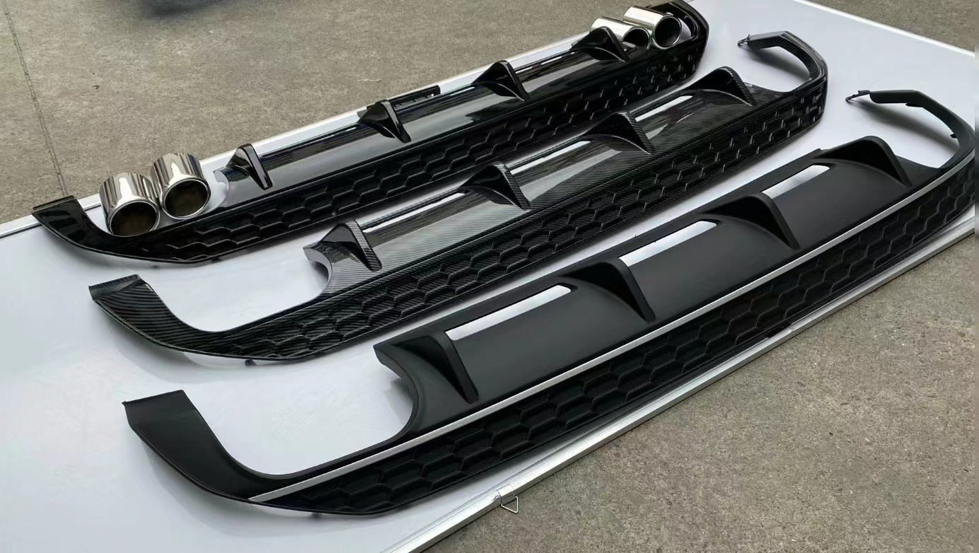 2020-2024 Audi S3 Style A3 S line Rear Diffuser With Tailpipe For Audi A3 S3 8Y