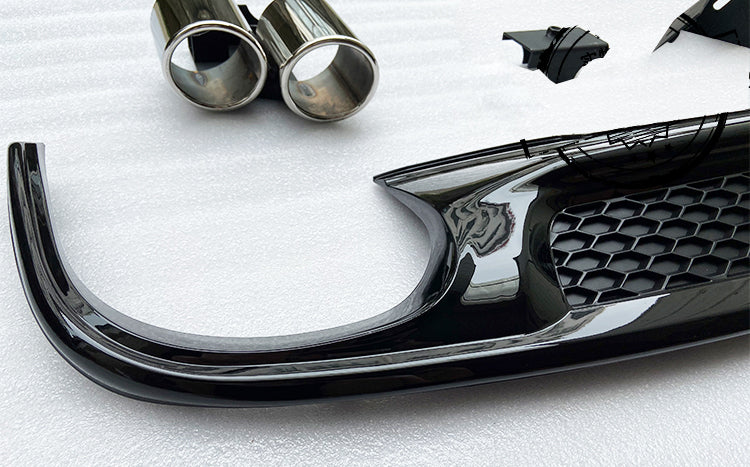 2013-2016 Audi S4 Style A4 S line diffuser with tailpipe For Audi A4 S4 B8.5