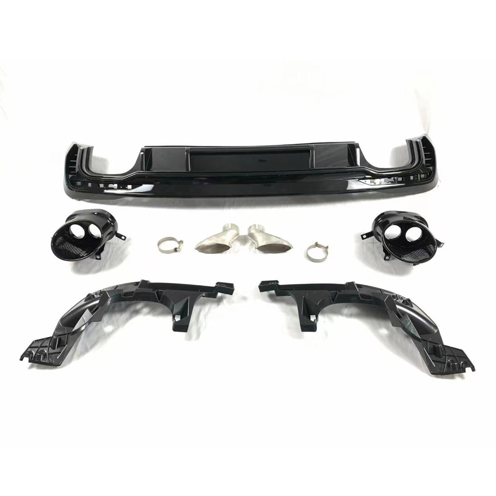 2020-2024 Audi RS4 Style A4 Diffuser With Large Dual Tailpipe For Audi A4 S4 B9.5
