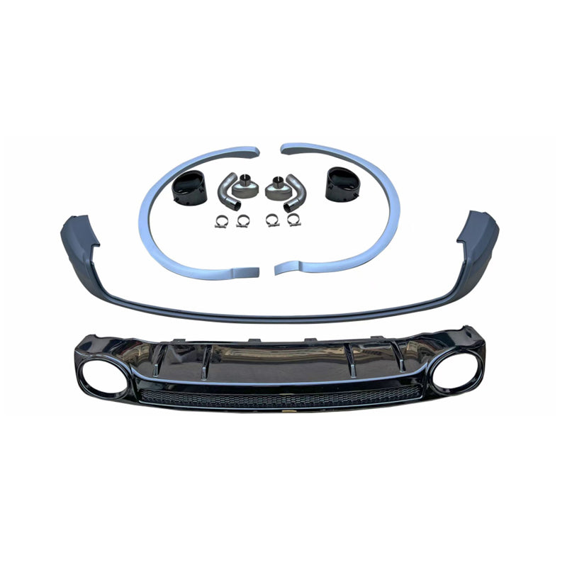 2019-2025 Audi RSQ5 Style Q5 Rear Diffuser With Large Dual Tailpipe For Audi Q5 SQ5 B9.5 B9