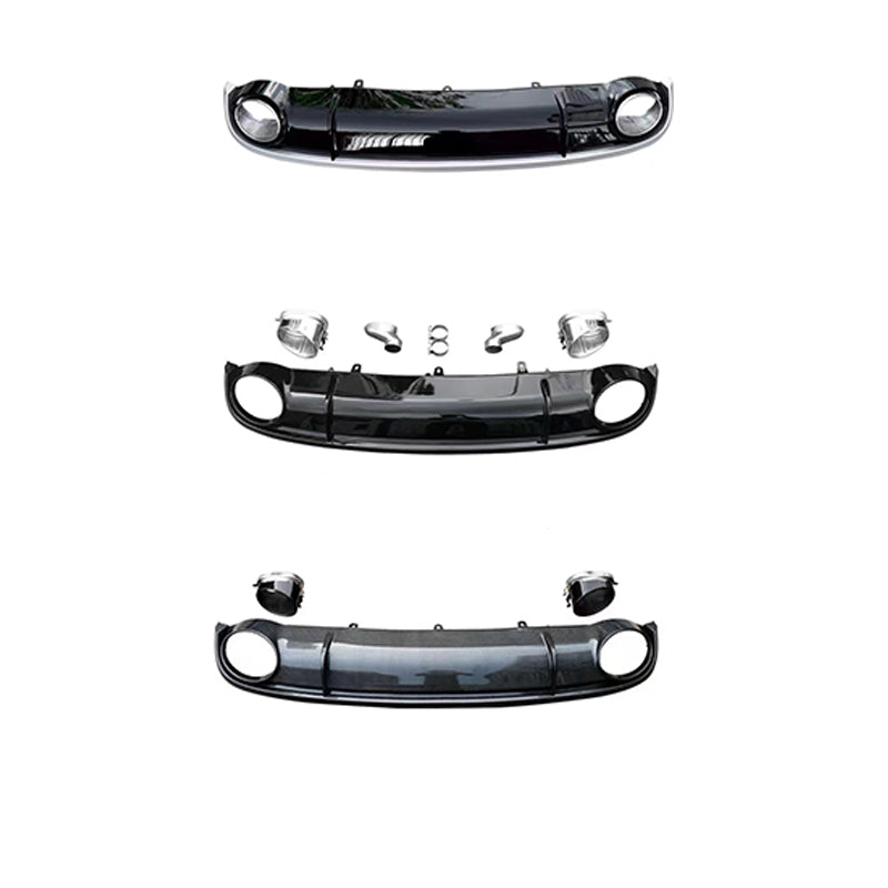 2009-2015 Audi RS7 S7 Style A7 Rear Diffuser With Tailpipe For Audi A7 C7 Non S Line
