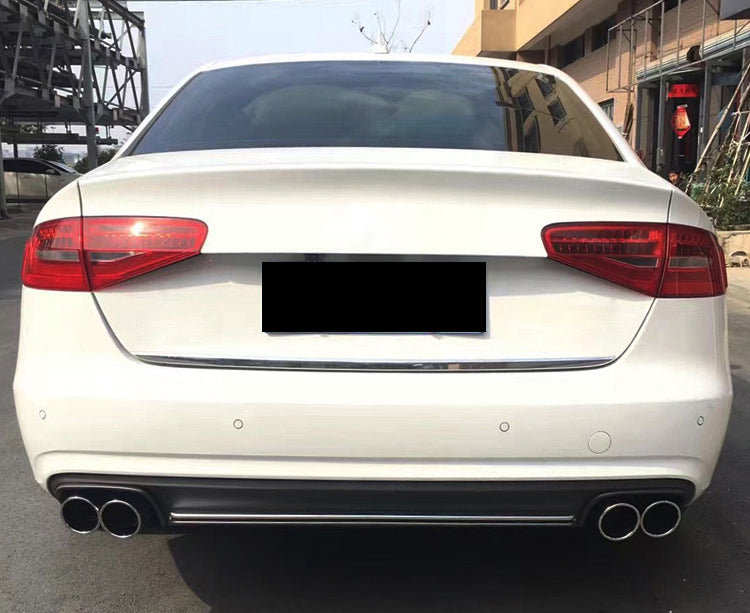 2013-2016 Audi S4 RS4 Style A4 Non S line diffuser with tailpipe For Audi A4 S4 B8.5