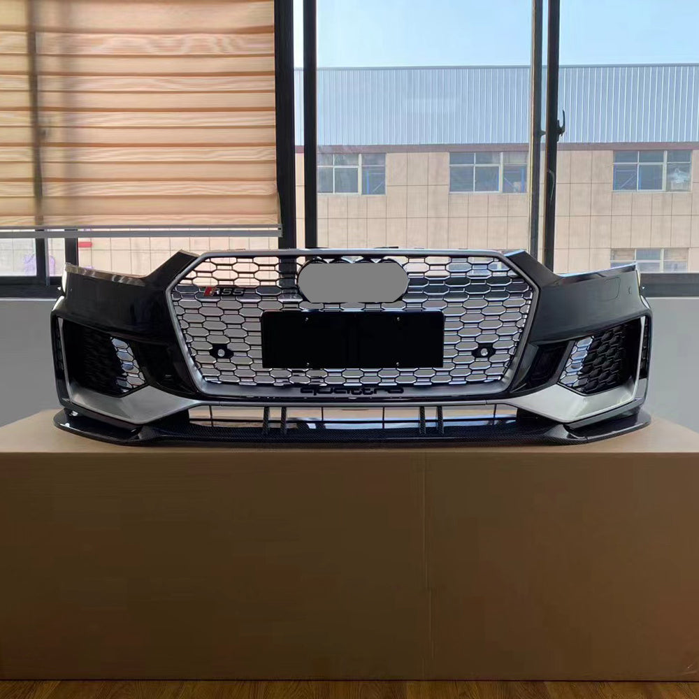 2017-2019 Audi RS5 Front Bumper For A5/S5 B9 Body Kits With ACC Fog Light Grille Honeycomb Grille Front Lip Splitter | RS5 Bumper