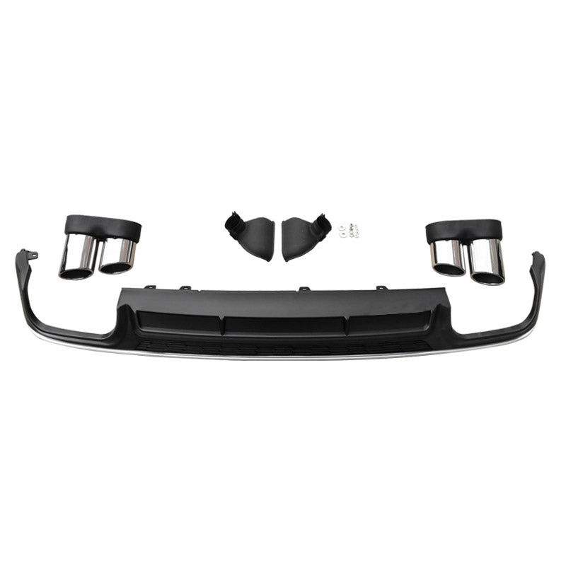 2019-2025 Audi RS6 S6 Style A6 Rear Diffuser With Tailpipe For Audi A6 S6 C8 C8.5