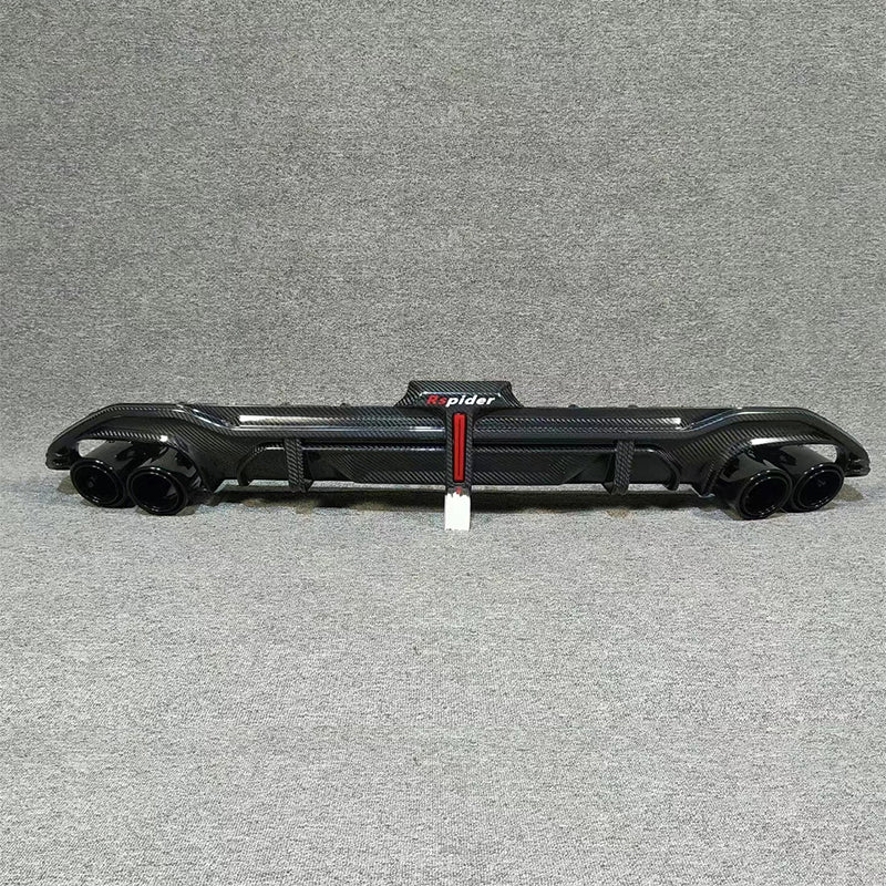 2020-2024 Audi S3 Style A3 S line Rear Diffuser With Tailpipe For Audi A3 S3 8Y