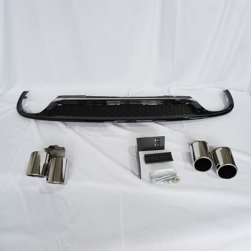 2013-2016 Audi S4 RS4 Style A4 Non S line diffuser with tailpipe For Audi A4 S4 B8.5