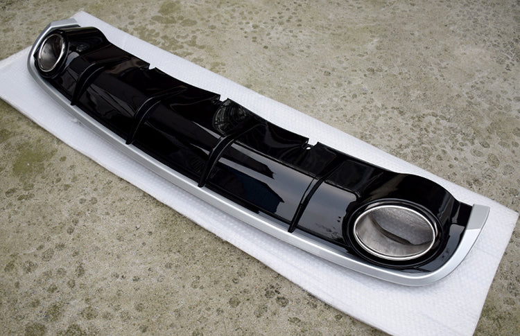 2012-2015 Audi RS6 Style Rear Diffuser With Tailpipe For Audi A6 S6 C7