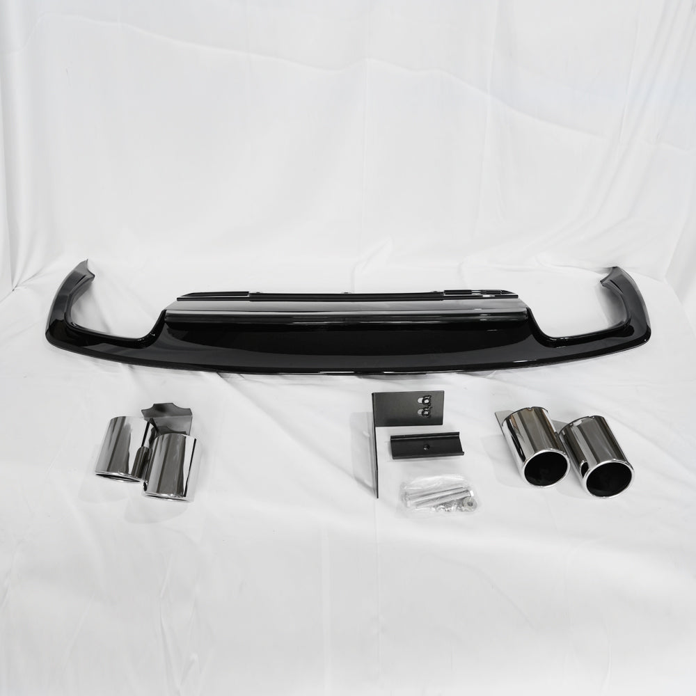2013-2016 Audi S4 RS4 Style A4 Non S line diffuser with tailpipe For Audi A4 S4 B8.5