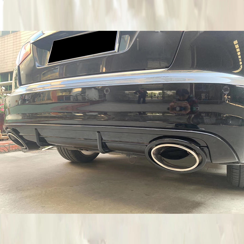 2009-2011 Audi RS6 Style A6 Non S Line Rear Diffuser With Tailpipe For Audi A6 S6 C6