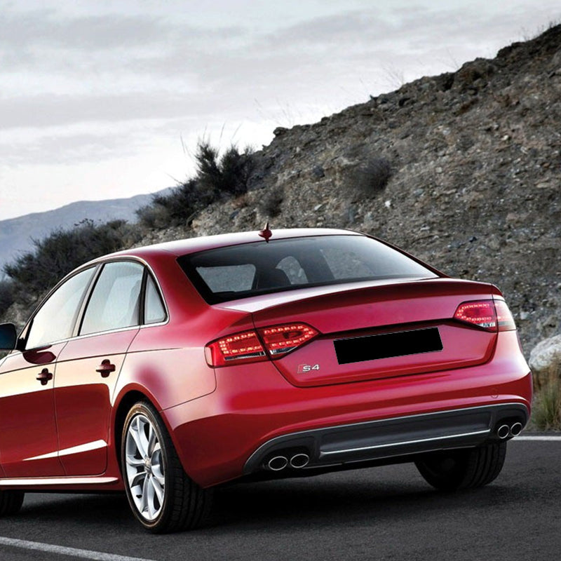 2008-2012 Audi S4 RS4 Style Rear Diffuser With Tailpipe For Audi A4 S4 B8