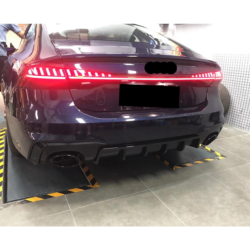 2019-2025 Audi RS7 S7 Style A7 Rear Diffuser With Tailpipe For Audi A7 S7 C8