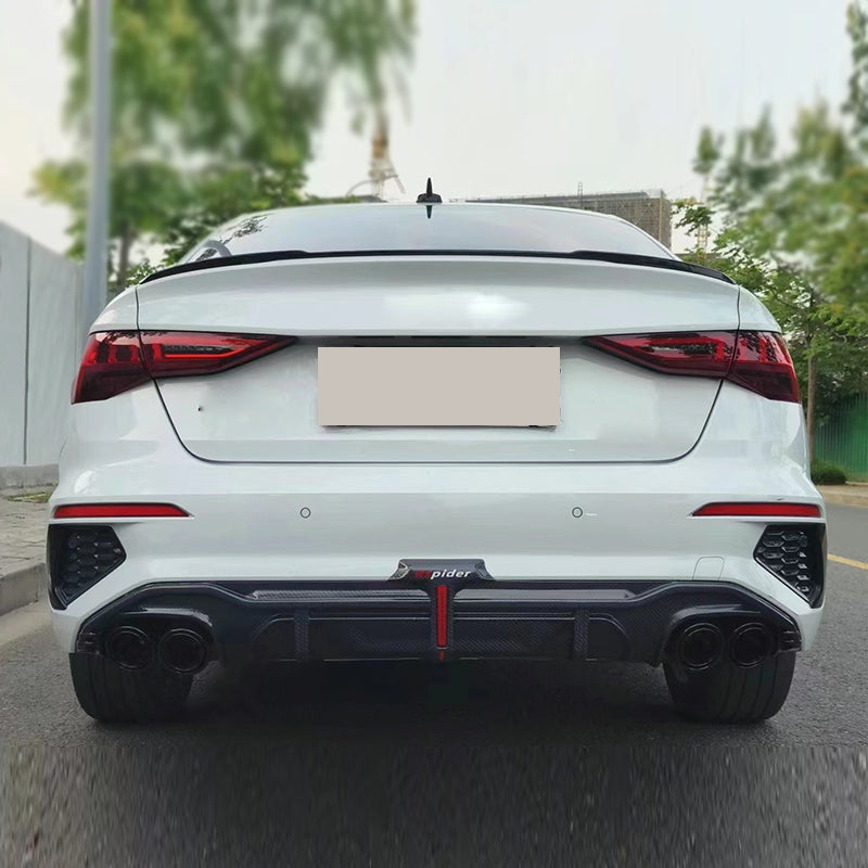 2020-2024 Audi S3 Style A3 S line Rear Diffuser With Tailpipe For Audi A3 S3 8Y