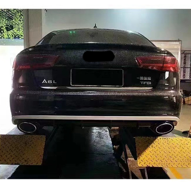 2016-2018 Audi RS6 S6 Style A6 Rear Diffuser With Tailpipe For Audi A6 S6 C7.5
