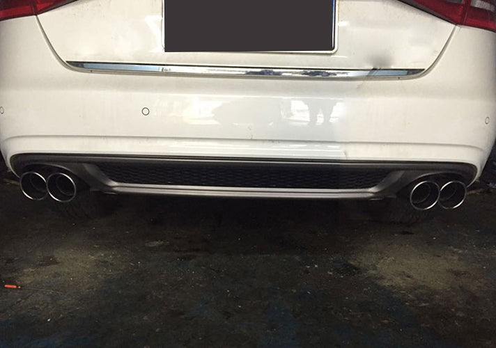 2013-2016 Audi S4 Style A4 S line diffuser with tailpipe For Audi A4 S4 B8.5