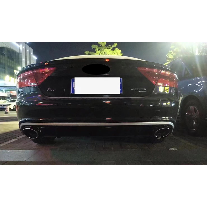 2009-2015 Audi RS7 S7 Style A7 Rear Diffuser With Tailpipe For Audi A7 C7 Non S Line
