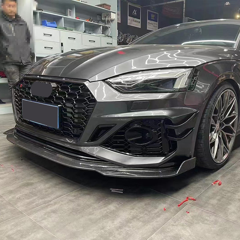 2017-2019 Audi RS5 Front Bumper For A5/S5 B9 Upgrade To B9.5 Style Body Kits With ACC Fog Light Grille Honeycomb Grille Front Lip Splitter | RS5 Bumper