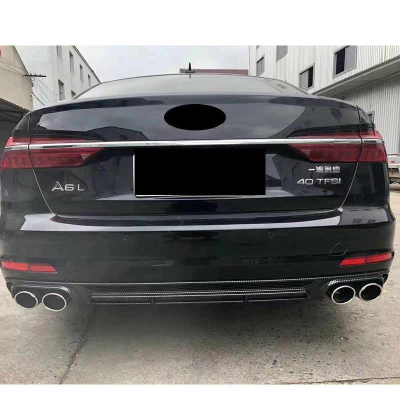 2019-2025 Audi RS6 S6 Style A6 Rear Diffuser With Tailpipe For Audi A6 S6 C8 C8.5
