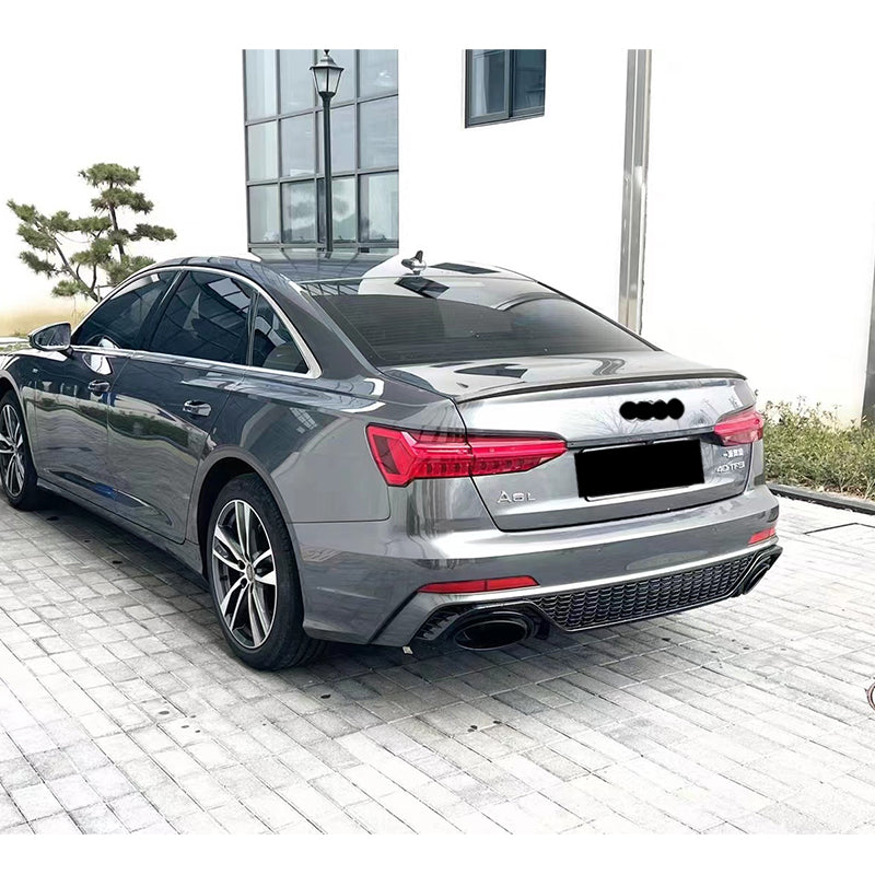 2019-2025 Audi RS6 S6 Style A6 Rear Diffuser With Tailpipe For Audi A6 S6 C8 C8.5
