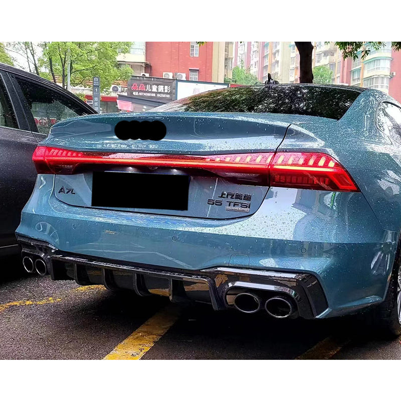 2019-2025 Audi RS7 S7 Style A7 Rear Diffuser With Tailpipe For Audi A7 S7 C8