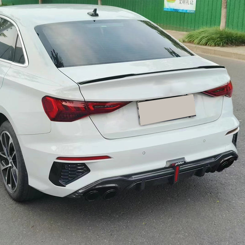 2020-2024 Audi S3 Style A3 S line Rear Diffuser With Tailpipe For Audi A3 S3 8Y