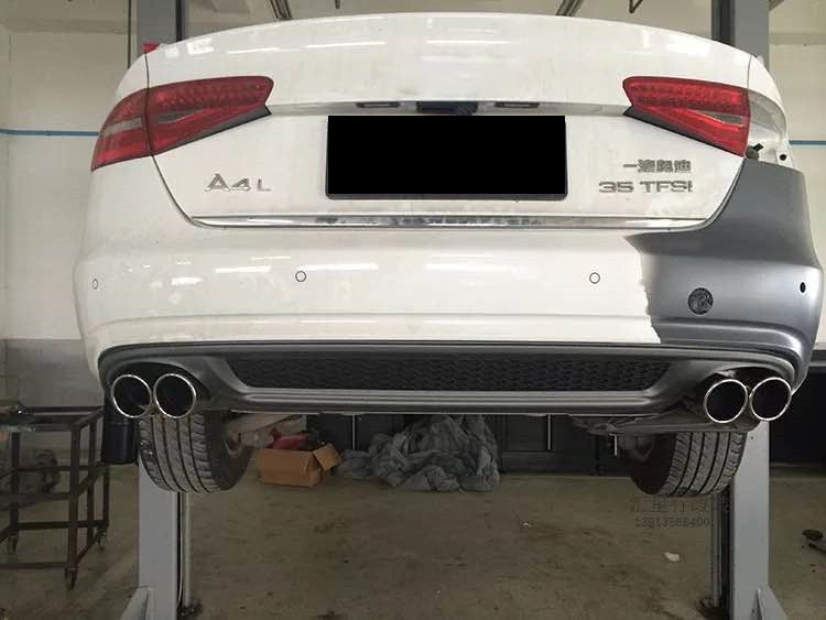 2013-2016 Audi S4 RS4 Style A4 Non S line diffuser with tailpipe For Audi A4 S4 B8.5