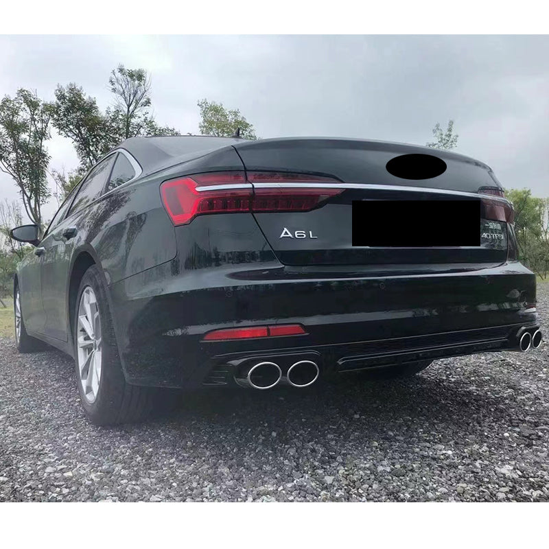 2019-2025 Audi RS6 S6 Style A6 Rear Diffuser With Tailpipe For Audi A6 S6 C8 C8.5