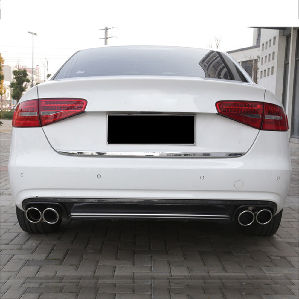 2013-2016 Audi S4 RS4 Style A4 Non S line diffuser with tailpipe For Audi A4 S4 B8.5