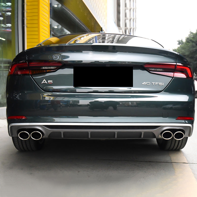 2017-2019 Audi RS5 S5 Style A5 diffuser with tailpipe For Audi A5 S5 B9