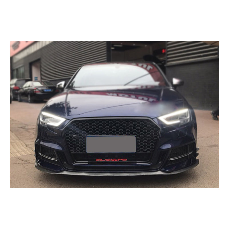 2017-2019 Audi RS3 Honeycomb Grille With Lower Mesh Quattro For Audi A3 S3 8V.5