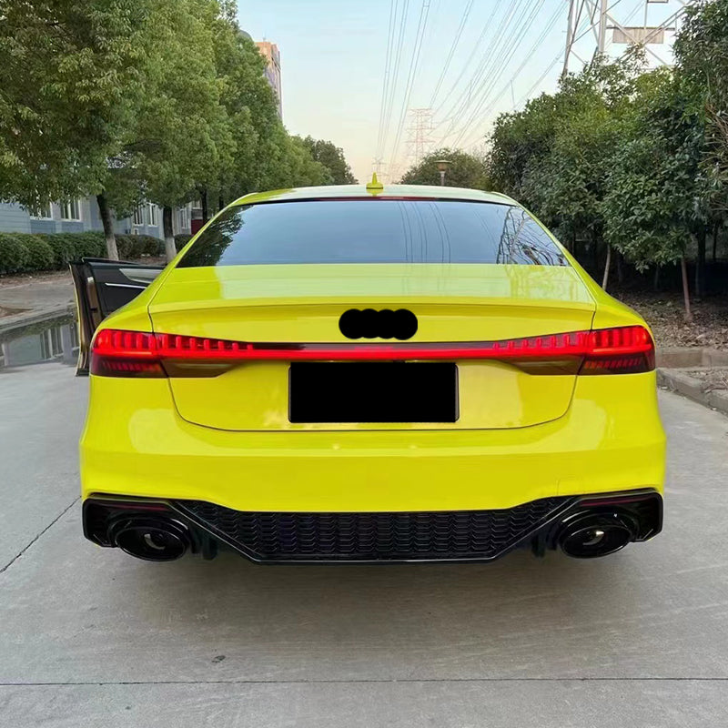 2019-2025 Audi RS7 S7 Style A7 Rear Diffuser With Tailpipe For Audi A7 S7 C8