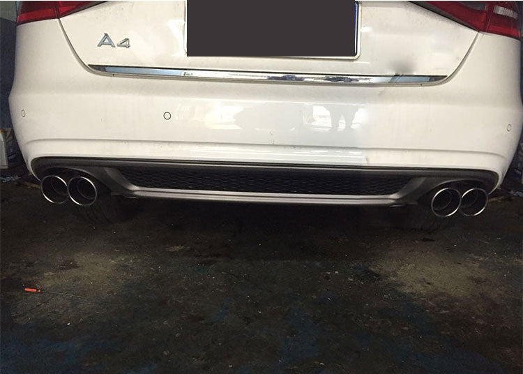 2013-2016 Audi S4 RS4 Style A4 Non S line diffuser with tailpipe For Audi A4 S4 B8.5