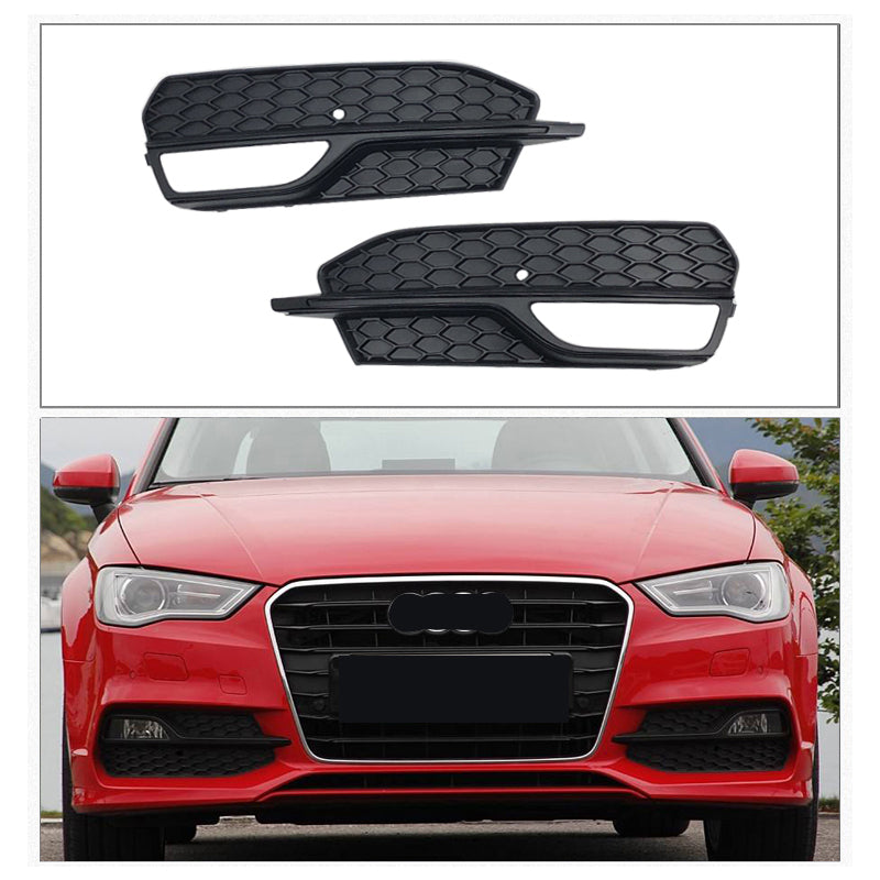 2013-2016 A3 S3 8V Audi Front Bumper Down Grille Honeycomb Style Fog Light Grilles For Audi A3 S3 8V