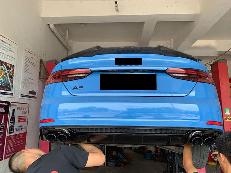 2017-2019 Audi RS5 S5 Style A5 diffuser with tailpipe For Audi A5 S5 B9