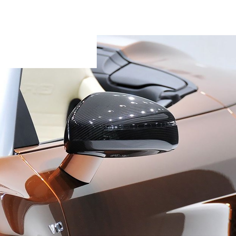2010-2014 Audi R8 Carbon Fiber Mirror Caps For Audi R8 Gen 1 MK 1 PRE
