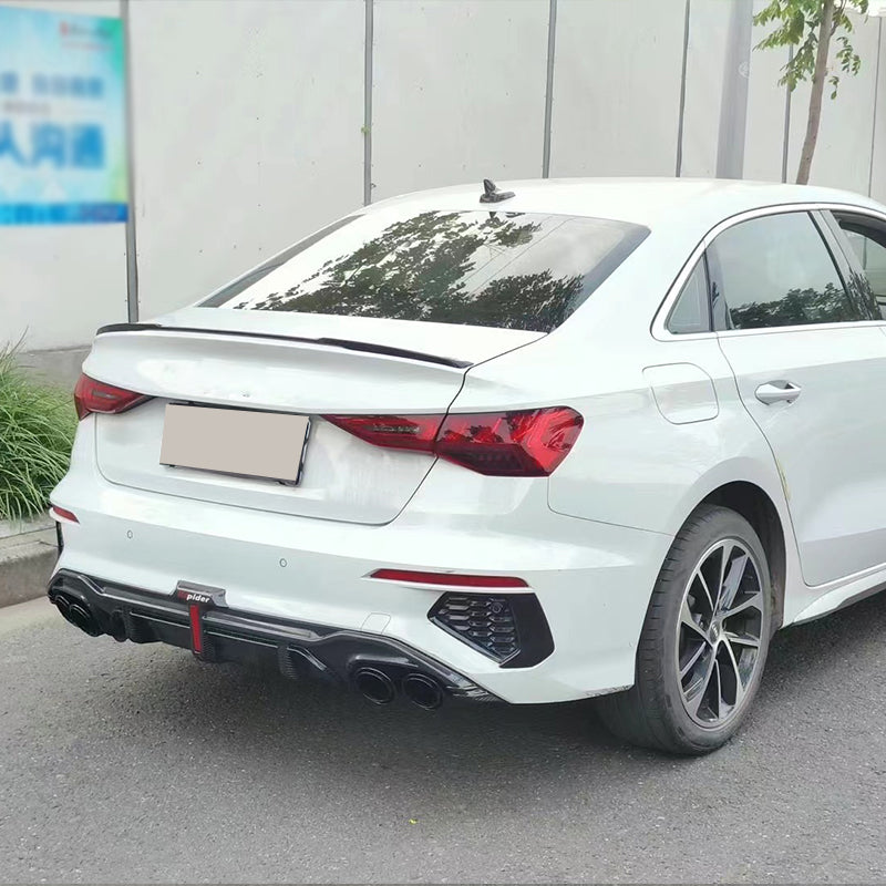 2020-2024 Audi S3 Style A3 S line Rear Diffuser With Tailpipe For Audi A3 S3 8Y