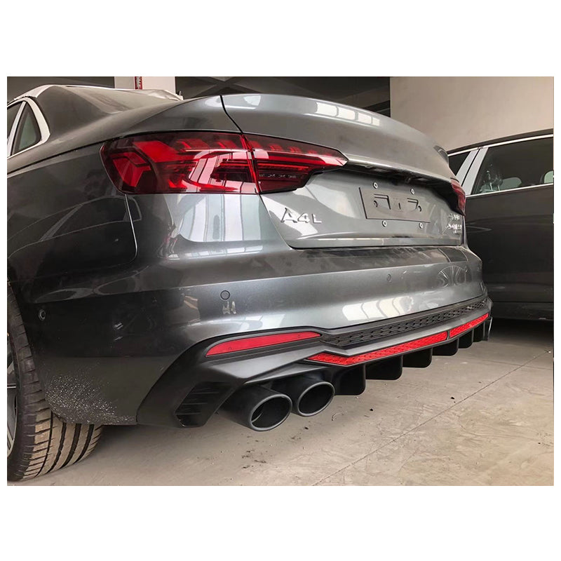 2020-2024 Audi S4 Style A4 Diffuser With Tailpipe For Audi A4 S4 B9.5