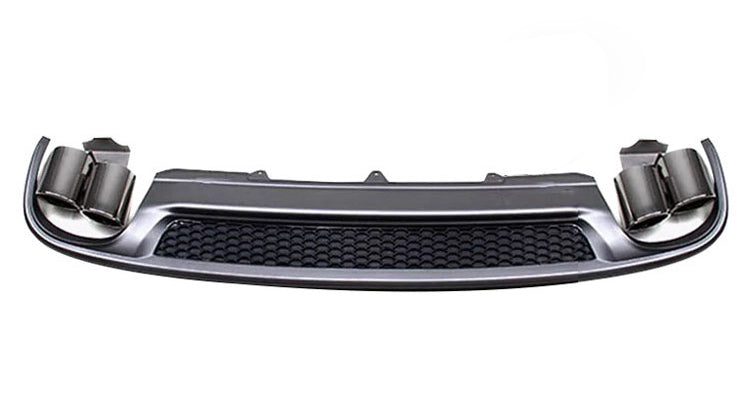 2008-2012 Audi S4 RS4 Style Rear Diffuser With Tailpipe For Audi A4 S4 B8