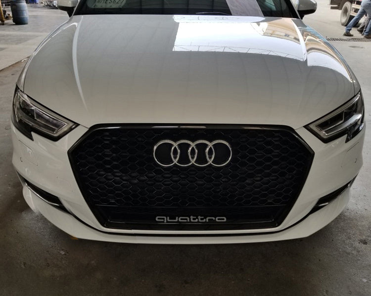 2017-2019 Audi RS3 Honeycomb Grille With Lower Mesh Quattro For Audi A3 S3 8V.5