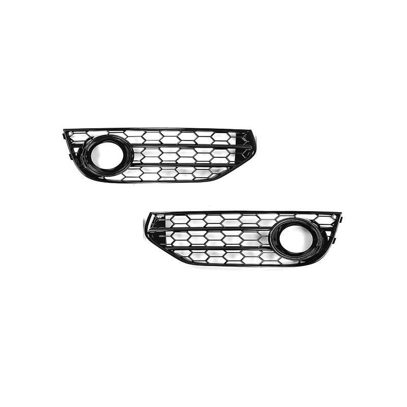 2013-2016 Audi Front Bumper Down Grille Honeycomb Style Allroad Fog Light Grilles For Audi A4 S4 B8.5