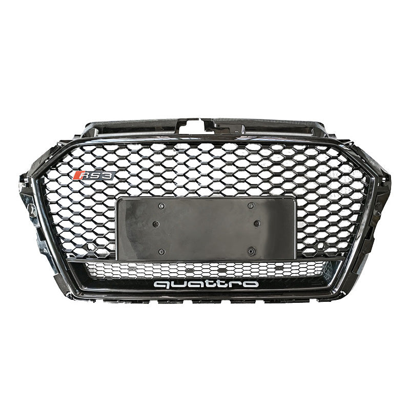 2017-2019 Audi RS3 Honeycomb Grille With Lower Mesh Quattro For Audi A3 S3 8V.5
