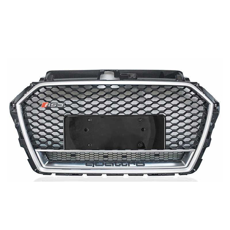 2017-2019 Audi RS3 Honeycomb Grille With Lower Mesh Quattro For Audi A3 S3 8V.5